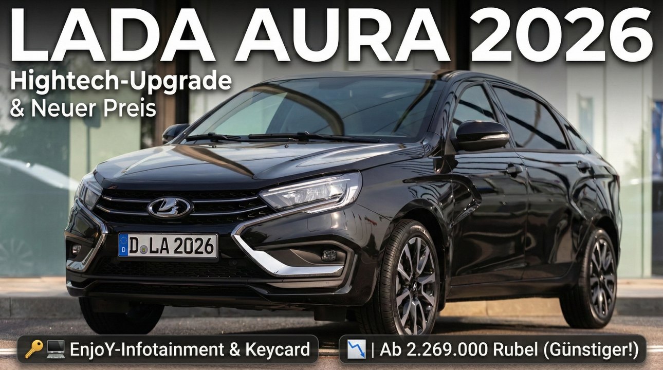 Digital, komfortabel, modern – der Lada Aura 2026 ist da!