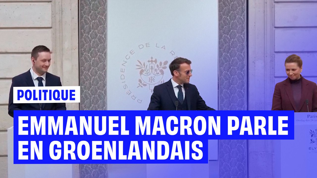 Emmanuel Macron se risque au groenlandais