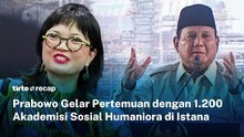 Prabowo Gelar Pertemuan dengan 1.200 Akademisi Sosial Humaniora di Istana Kepresidenan | Tirto Recap