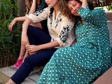 Robe fluide &eacute;vas&eacute;e manches 3/4 imprim&eacute; La Fianc&eacute;e