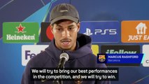 Rashford eyes up Champions League title with Barca