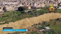 A massive landslide surrounds Niscemi, Italy