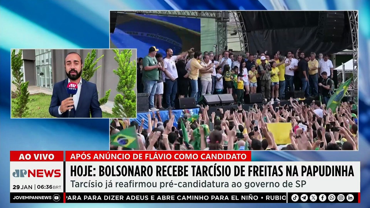 Tarcísio deve visitar Bolsonaro na Papudinha nesta quinta (29); Mano Ferreira comenta