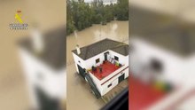Imágenes aéreas de las inundaciones del río Guadalete