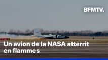 Au Texas, un avion de la NASA atterrit en flammes suite à un problème mécanique