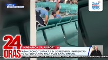 Pasaherong tumakas sa screening, inundayan ng kutsilyo ang mga pulis kaya binaril | 24 Oras