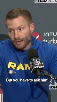 Sean McVay gets feisty with reporter over Matthew Stafford question