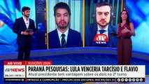 Paraná Pesquisas: Lula e Flávio Bolsonaro empatam no 2º turno; Mehero e Kobayashi comentam