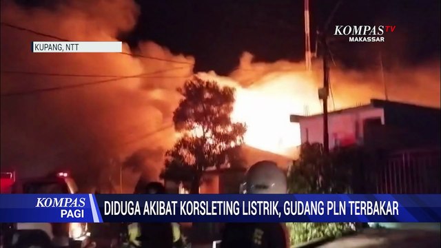 Diduga Akibat Korsleting Listrik, Gudang PLN Terbakar