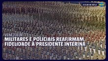 Militares e polícia prometem apoio absoluto à presidente interina da Venezuela