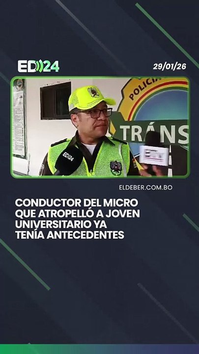 Conductor del micro  que atropelló a joven universitario ya  tenía antecedentes