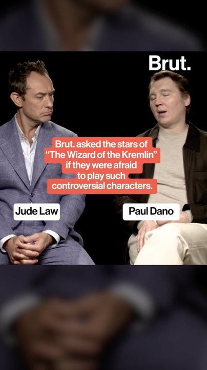 Brut. asked the stars of “The Wizard of the Kremlin” if they were afraid to play such controversial characters.
