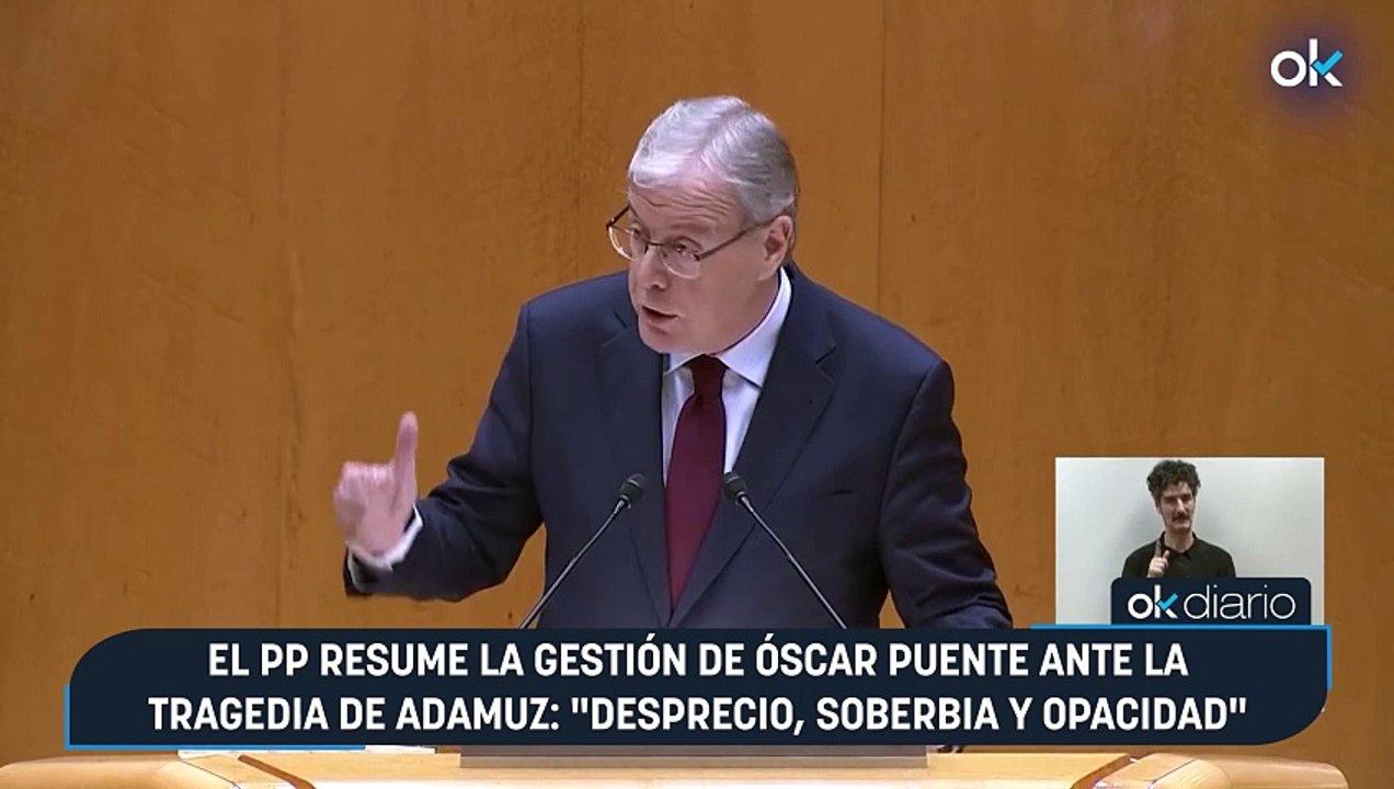 El PP resume la gestión de Óscar Puente ante la tragedia de Adamuz: "Desprecio, soberbia y opacidad"