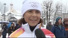 La fiaccola olimpica in Val Gardena: tra i tedofori, Isolde Kostner