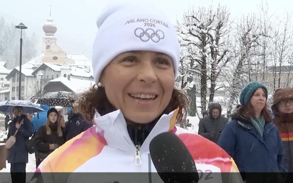 La fiaccola olimpica in Val Gardena: tra i tedofori, Isolde Kostner