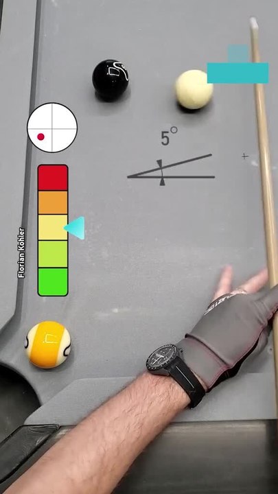 Amazing Pool Shot Precision
