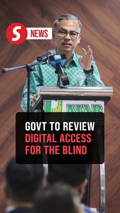 Govt pledges review of apps, website accessibility for the visually impaired