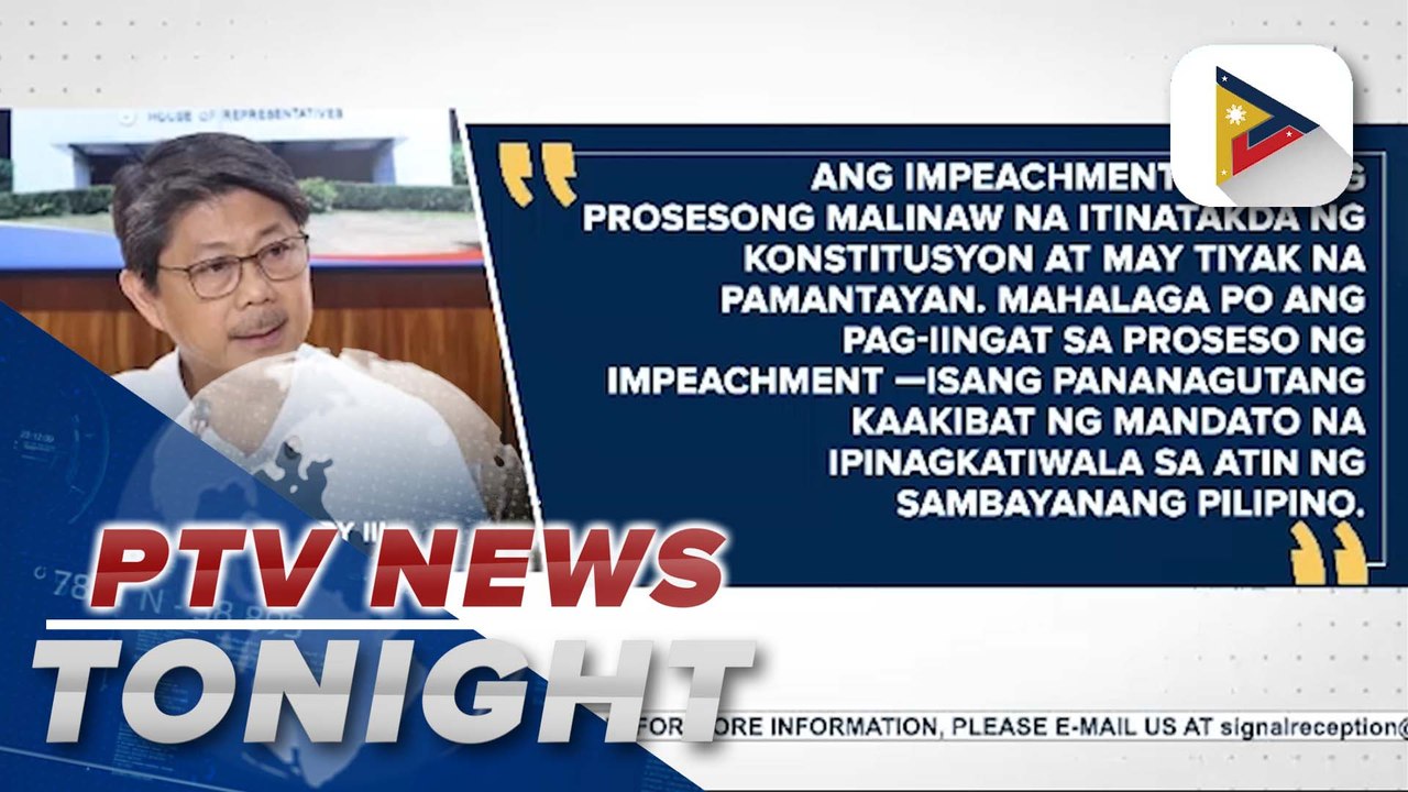 Speaker Dy says House lawmakers would recognize the SC decision on MR on articles of impeachment vs. VP Sara Duterte