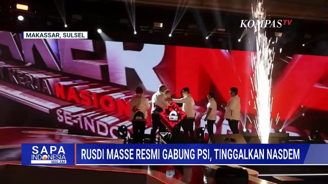 Eks Ketua DPW Nasdem Sulsel Rusdi Masse Resmi Gabung PSI, Ini Kata Kaesang | SAPA MALAM