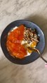 Creamy Yogurt Bowl with Persimmon Walnuts and Honey