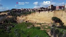 Temor en Niscemi, Sicilia, ante un gran deslizamiento de tierras que amenaza con extenderse