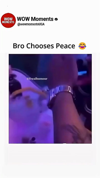Bro Chooses Peace 😂