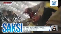 Isa sa mga nag-viral dahil kumuha ng alak sa nasunog na supermarket, sinabing may go signal umano ng taga-BFP ang ginawa nila | Saksi