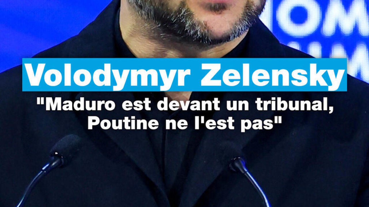 Volodymyr Zelensky : "Maduro est devant un tribunal, Poutine ne l'est pas"