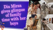 Dia Mirza shares heartwarming family moments from museum visit with husband and son