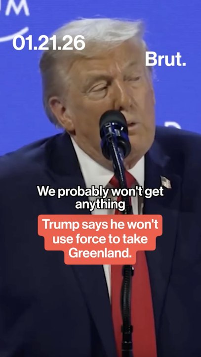 Trump says he won't use force to take Greenland