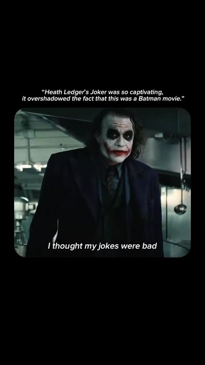 Heath Ledger’s Joker in The Dark Knight is the most chilling performance in film history