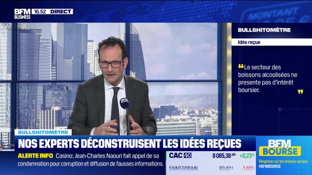 Bullshitomètre : Le secteur des boissons alcoolisées ne présente pas d’intérêt boursier - FAUX répond Bertrand Puiffe - 29/01