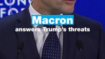 Macron answers Trump's tariff threats at Davos World Economic Forum