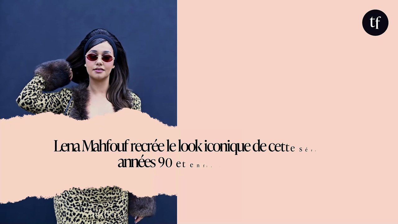 Lena Mahfouf recrée le look iconique de cette série des années 90 et enflamme la toile