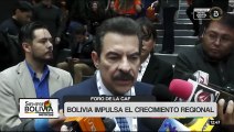 Autoridades municipales destacan la participación del presidente Rodrigo Paz en el foro de la CAF