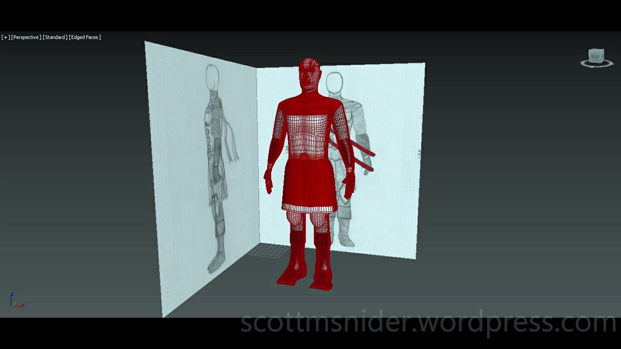 Flame: 3DS MAX Practice Polygon Modeling Model Video #187 (01-29-2026)