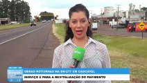 Obras noturnas na BR-277 começam nesta quinta-feira (29) em Cascavel