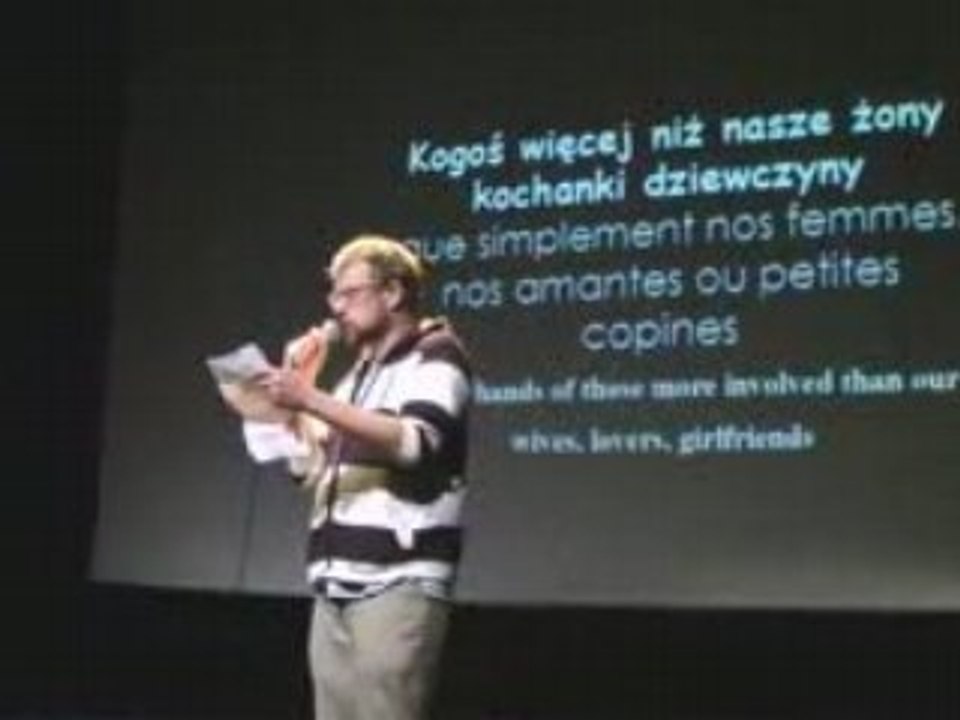 Domnik Rokosz(Pol) We're living in the wrong Time - CDM 2008
