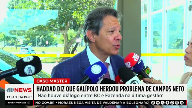 Caso Master: Haddad afirma que Galípolo herdou polêmica com banco de Campos Neto | TEMPO REAL