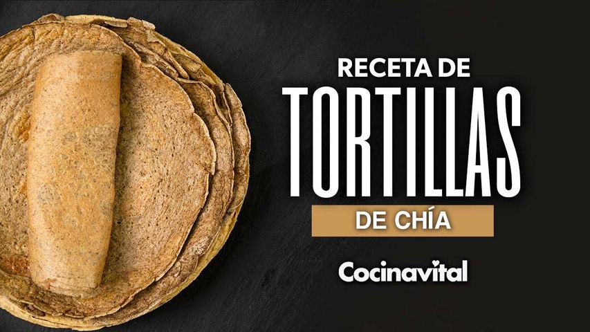 Receta de tortillas de chía ¡Con 3 ingredientes!