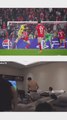La reacción de Joao Félix al gol del Benfica que dejaba fuera del Top8 al Real Madrid