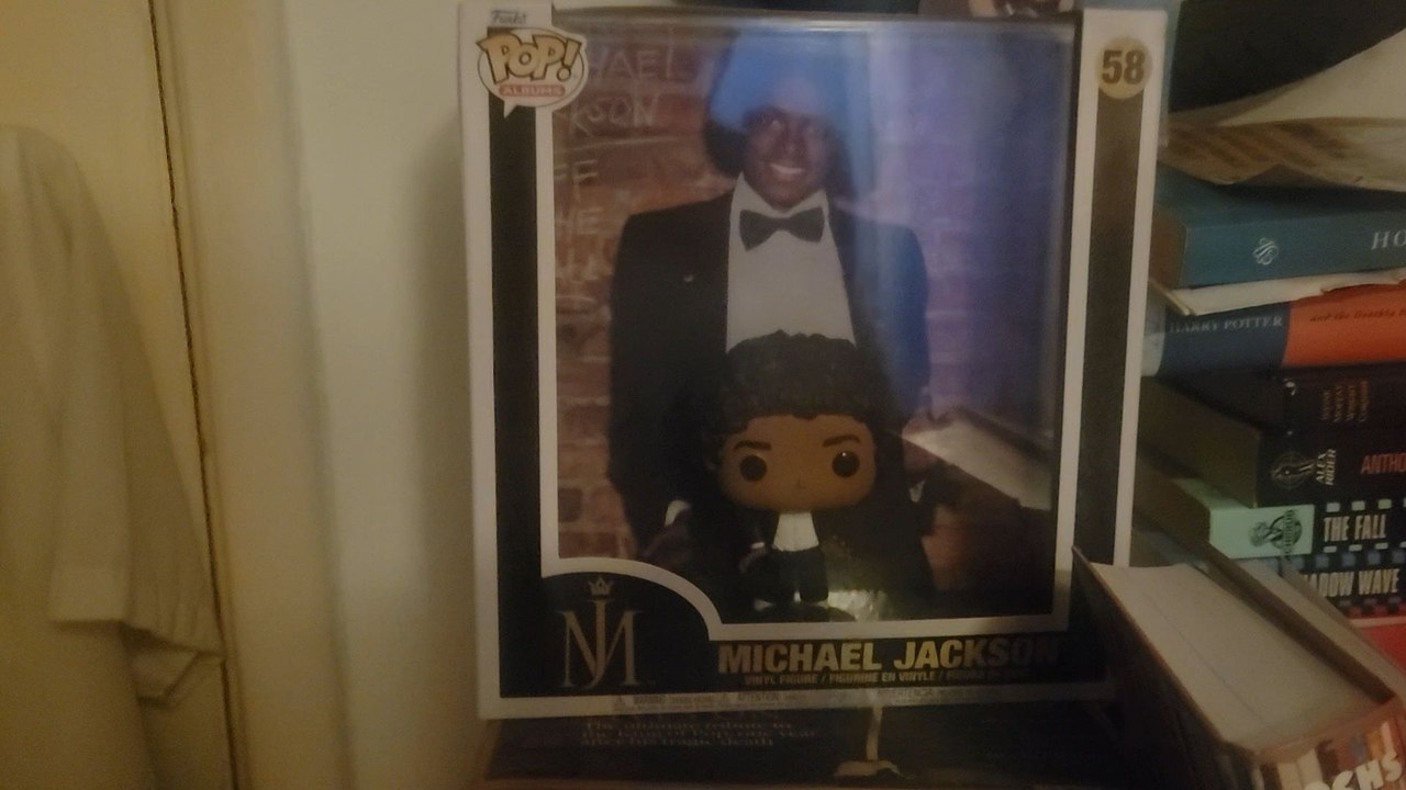 Filmed outside the Funko pop.