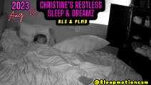 Restless Sleep 😴 Aug 23, 2023 (RLS & PLMD) Exhausting Night!