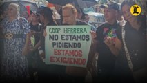 Socios de la Cooperativa de Herrera protestan frente al Palacio Nacional por fondos perdidos