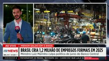 Brasil registra criação de 1,27 milhão de novos empregos formais em 2025