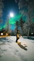 Relaxing Winter - Northern Lights in Lapland Finland