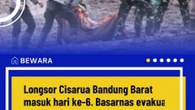 Longsor Cisarua Hari ke-6 Basarnas Evakuasi 2 Jenazah Baru dan Temukan Kerangka Makam