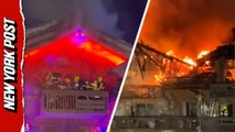 Massive blaze rips through French Alps ski resort