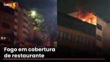 Incêndio atinge cobertura de restaurante no Leblon