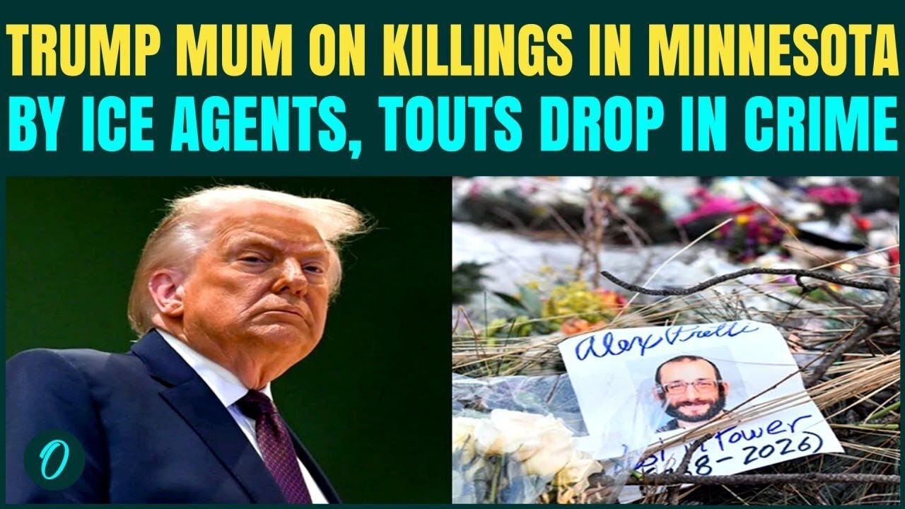 U.S BREAKING: Trump SIDESTEPS on Killings of Pretti and Good by ICE, Hails Lower Crime in Minnesota